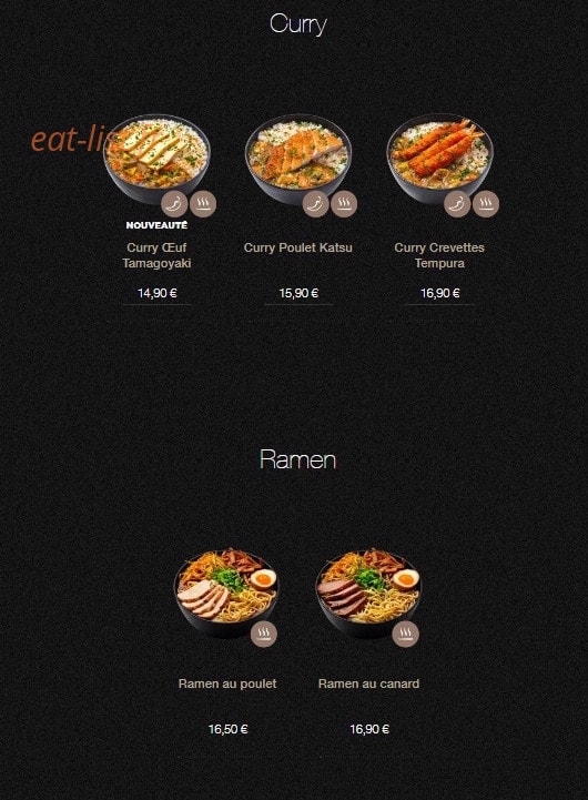 Sushi Shop — carte page 21