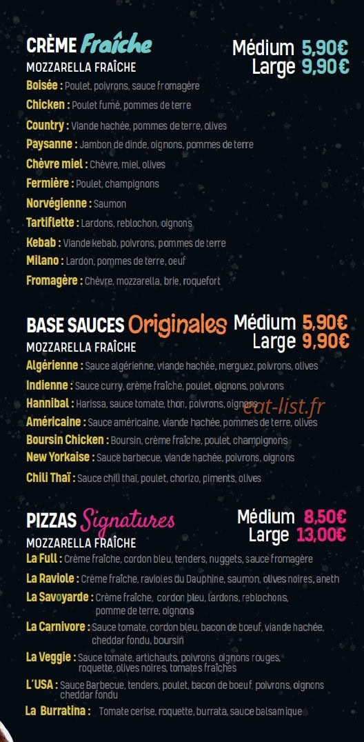 Ta5ty Pizza — carte page 5