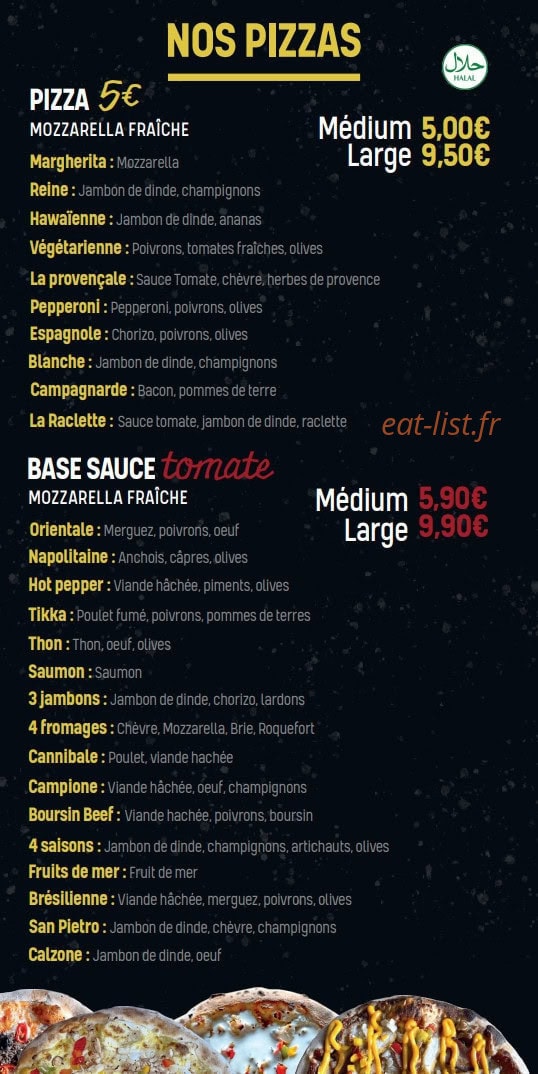 Ta5ty Pizza — carte page 4