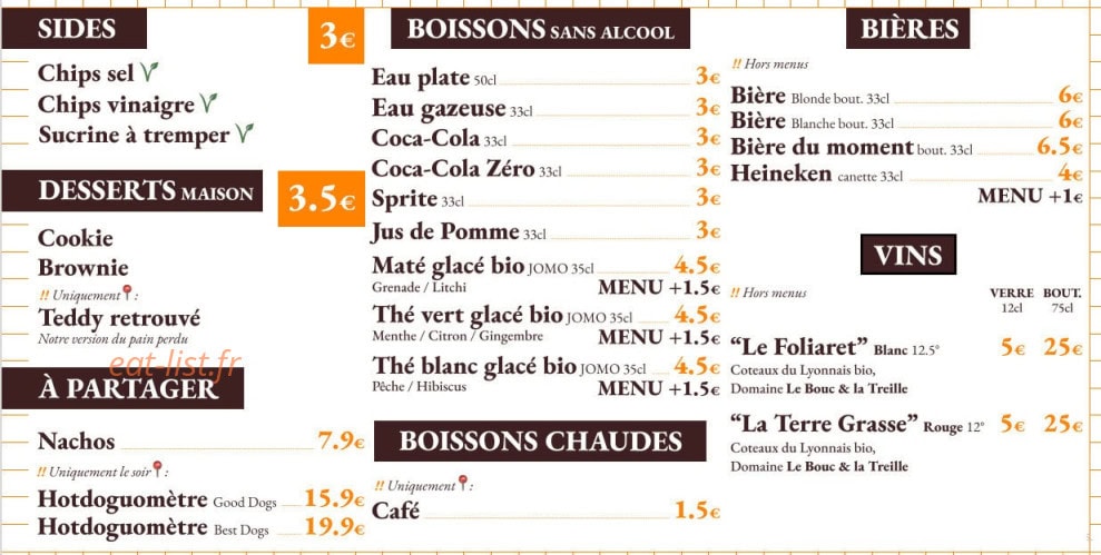 Teddy’s — carte page 2