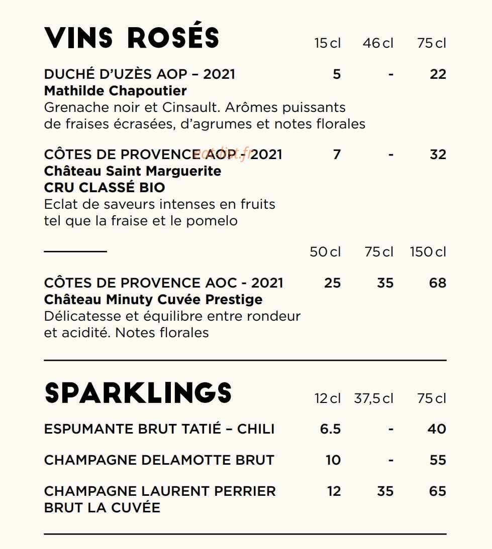 The Hill Club — carte page 8