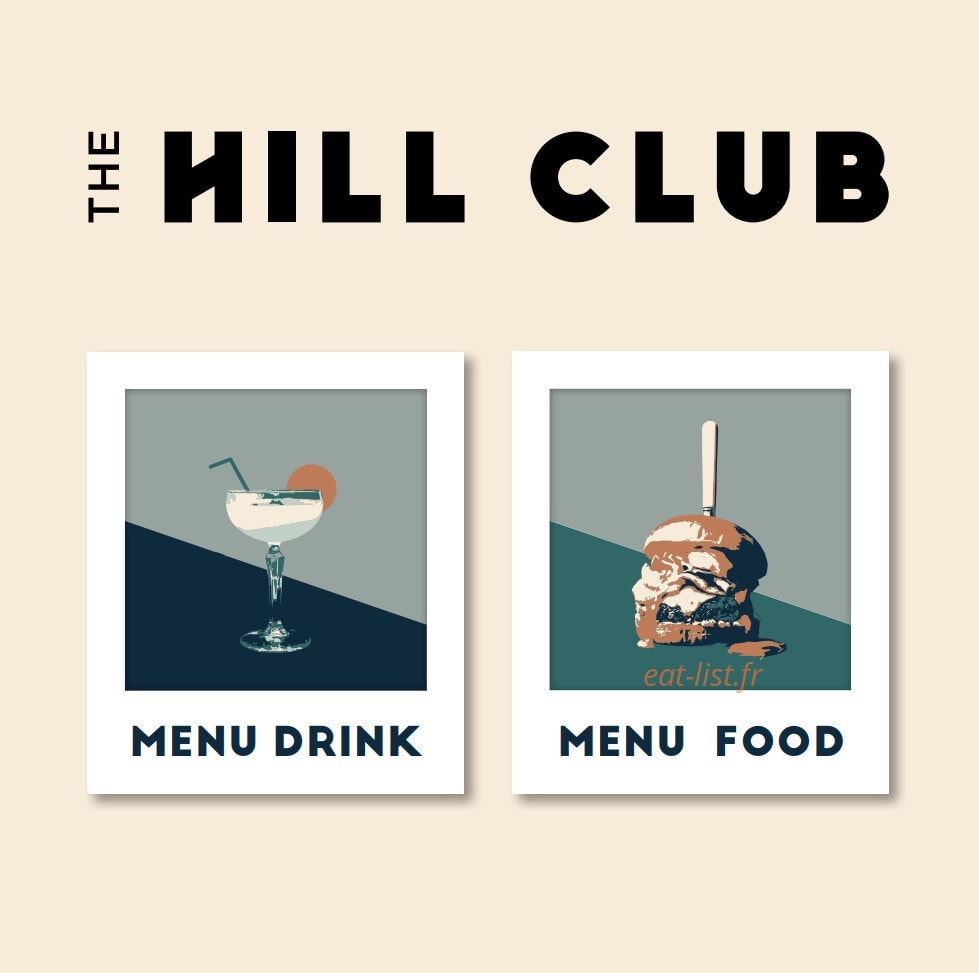 The Hill Club — carte page 1