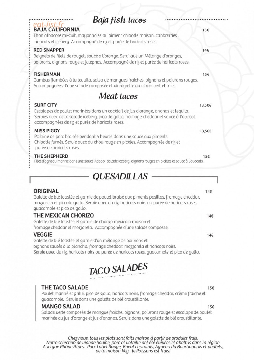 Two Amigos — carte page 1