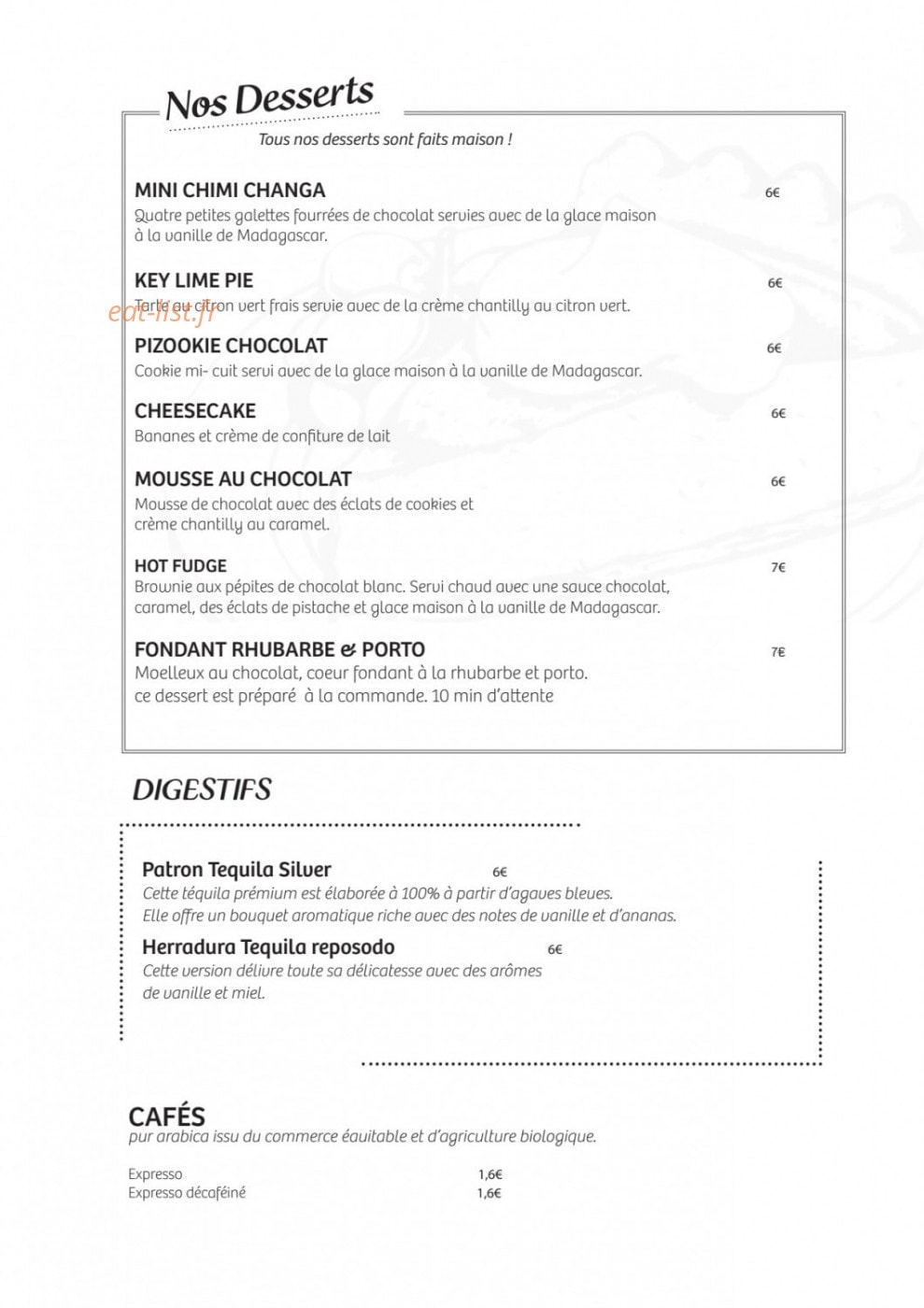 Two Amigos — carte page 3