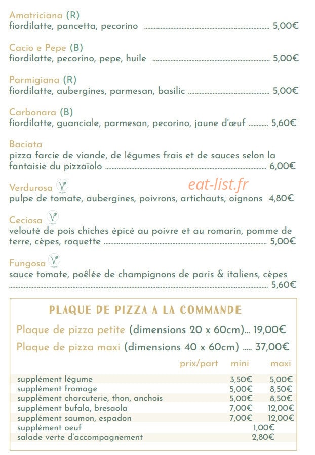 A Modo Mio — carte page 3