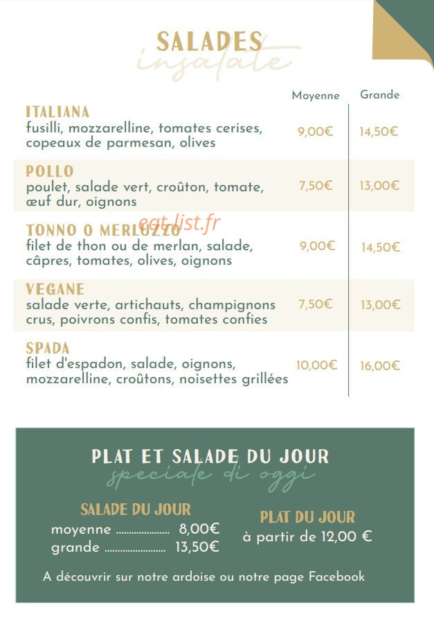 A Modo Mio — carte page 6