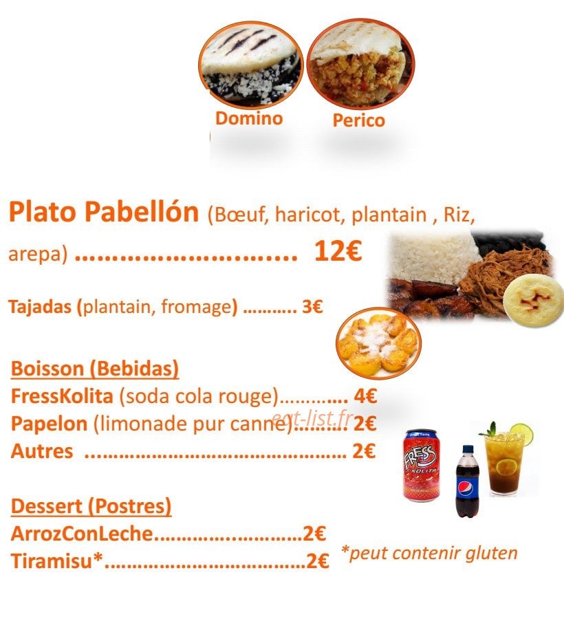 Arepado — carte page 4