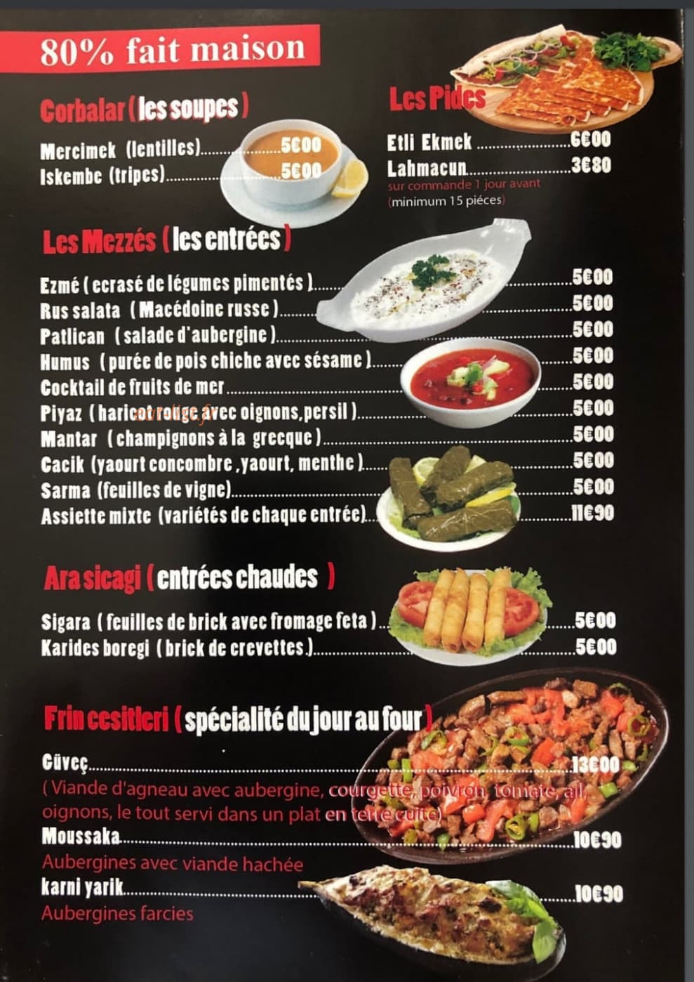 Au barbecue kebab — carte page 1