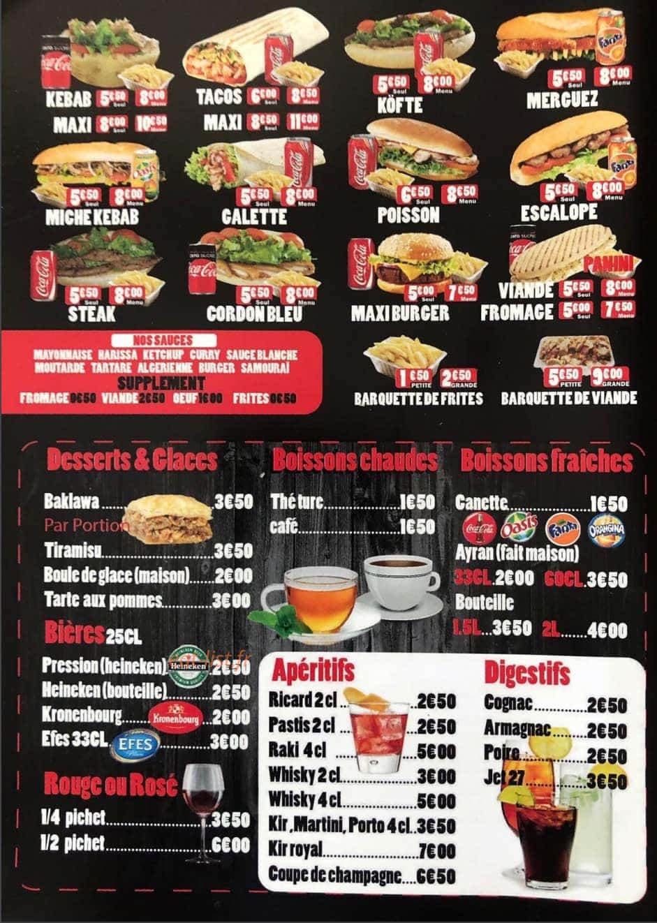 Au barbecue kebab — carte page 3