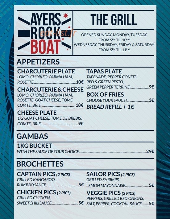 Ayers Rock Boat — carte page 2