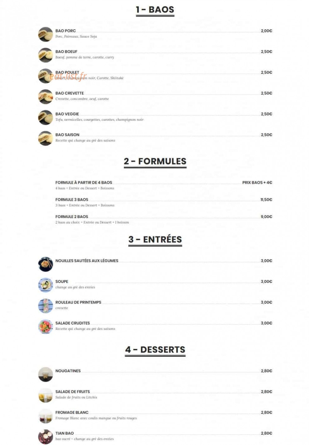 BaoTime — carte page 1