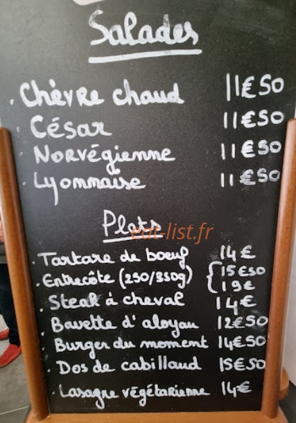 Bar Restaurant Flora — carte page 1