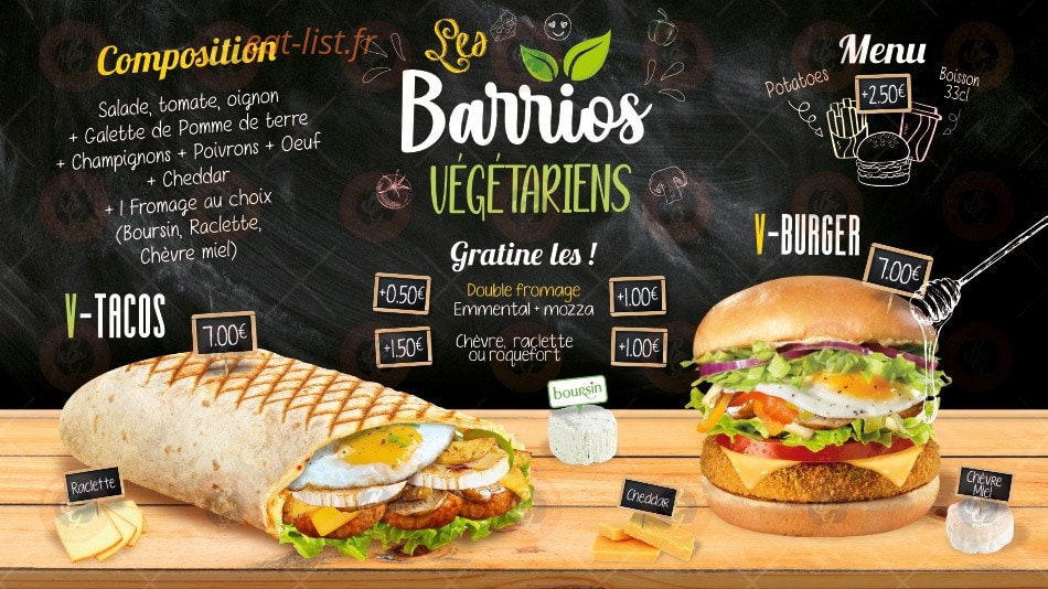 Barrios Gratinés — carte page 3