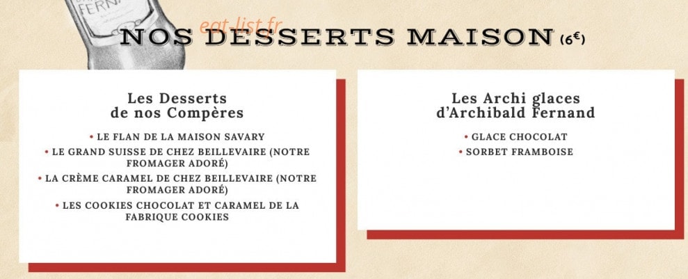 Big Fernand — carte page 6