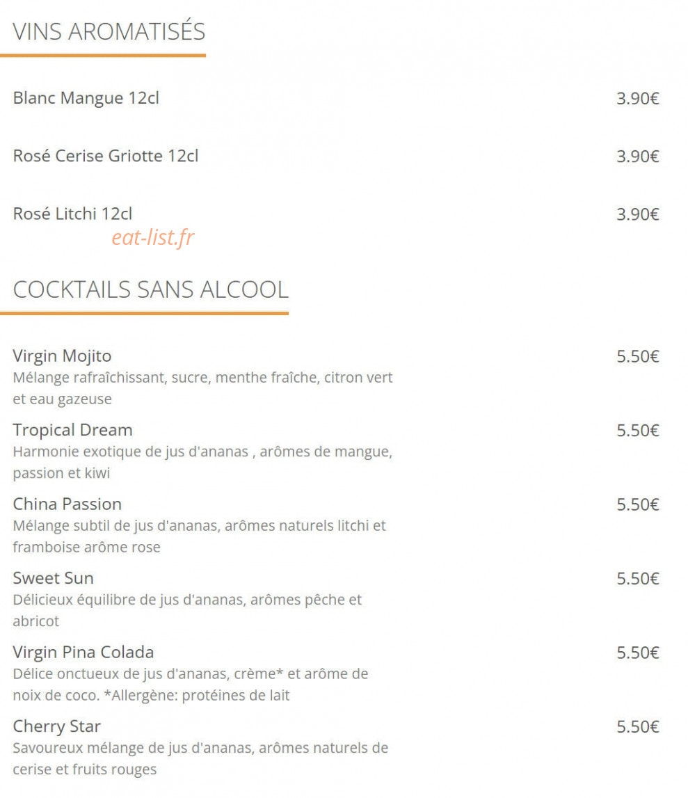 Buffet Part-Dieu — carte page 2
