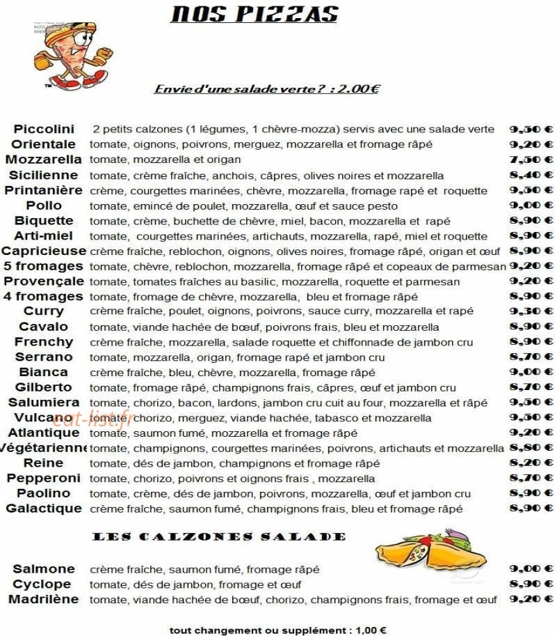 Chez Paolino — carte page 4