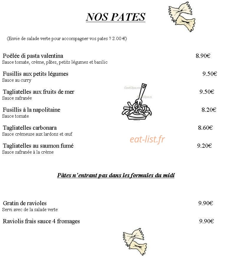 Chez Paolino — carte page 2