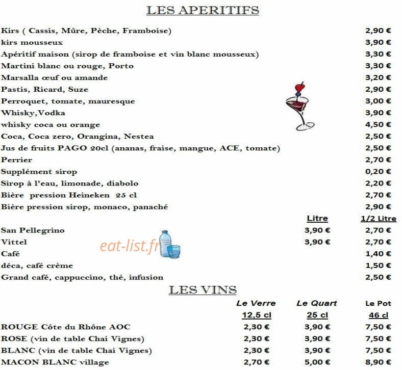 Chez Paolino — carte page 5