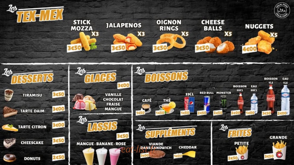 Chicken Palace — carte page 2
