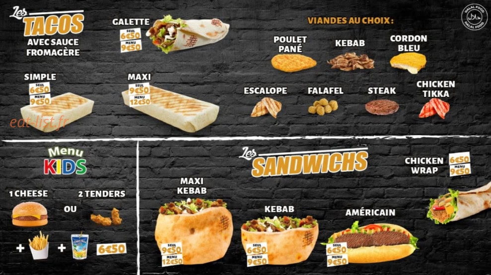 Chicken Palace — carte page 4