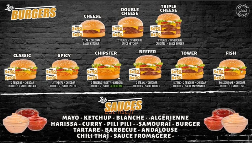 Chicken Palace — carte page 3