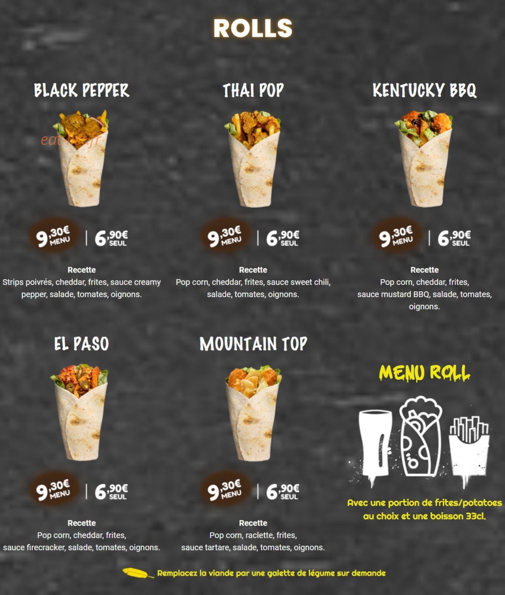 Chicken Time — carte page 4