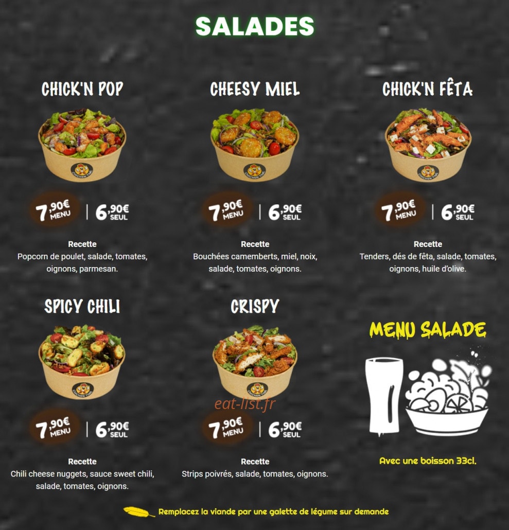 Chicken Time — carte page 6