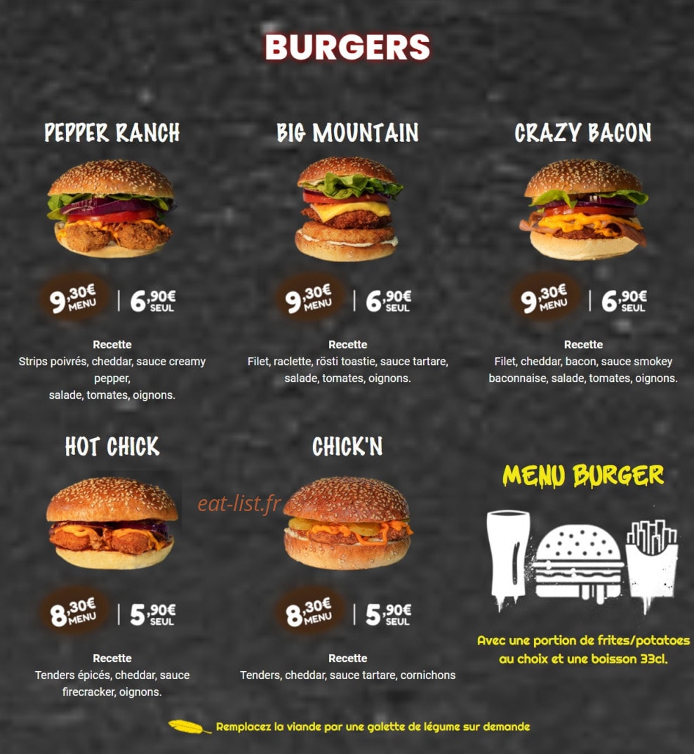 Chicken Time — carte page 3