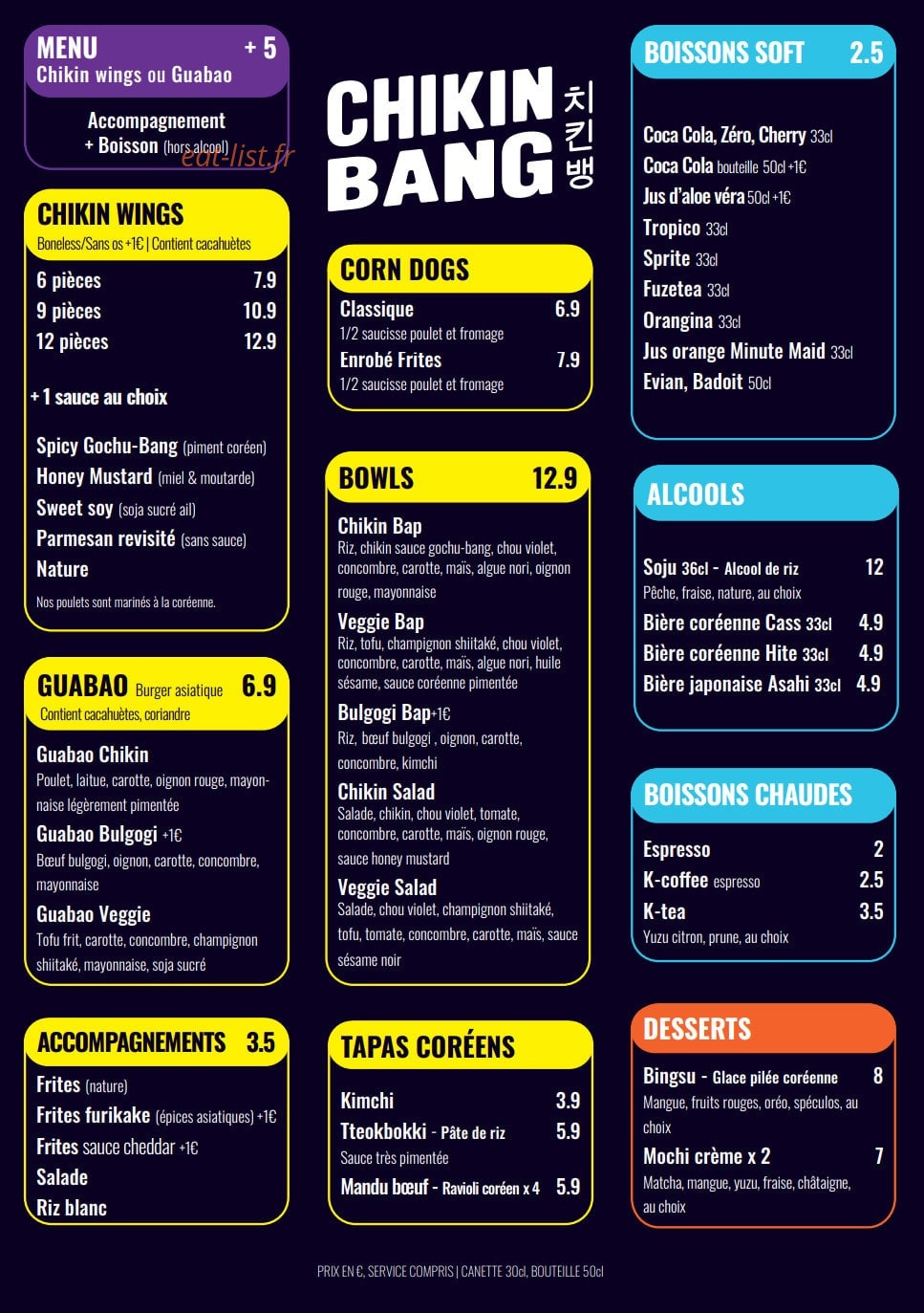 Chikin Bang — carte page 2