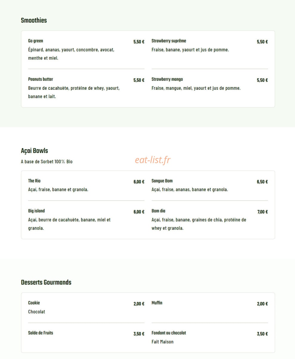 CHop'n Shake — carte page 4