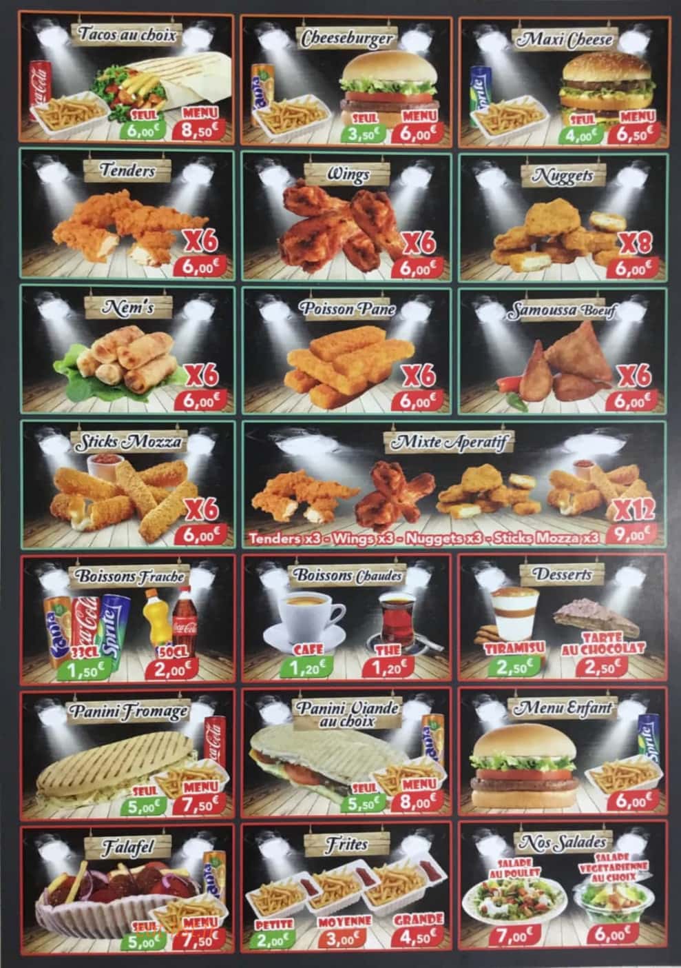 City Food — carte page 2