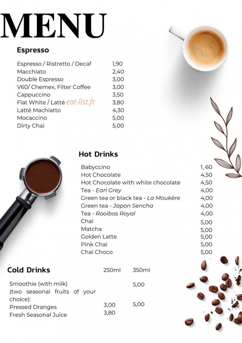 Coffee Moments — carte page 5