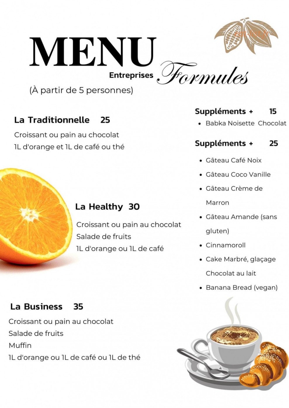 Coffee Moments — carte page 2