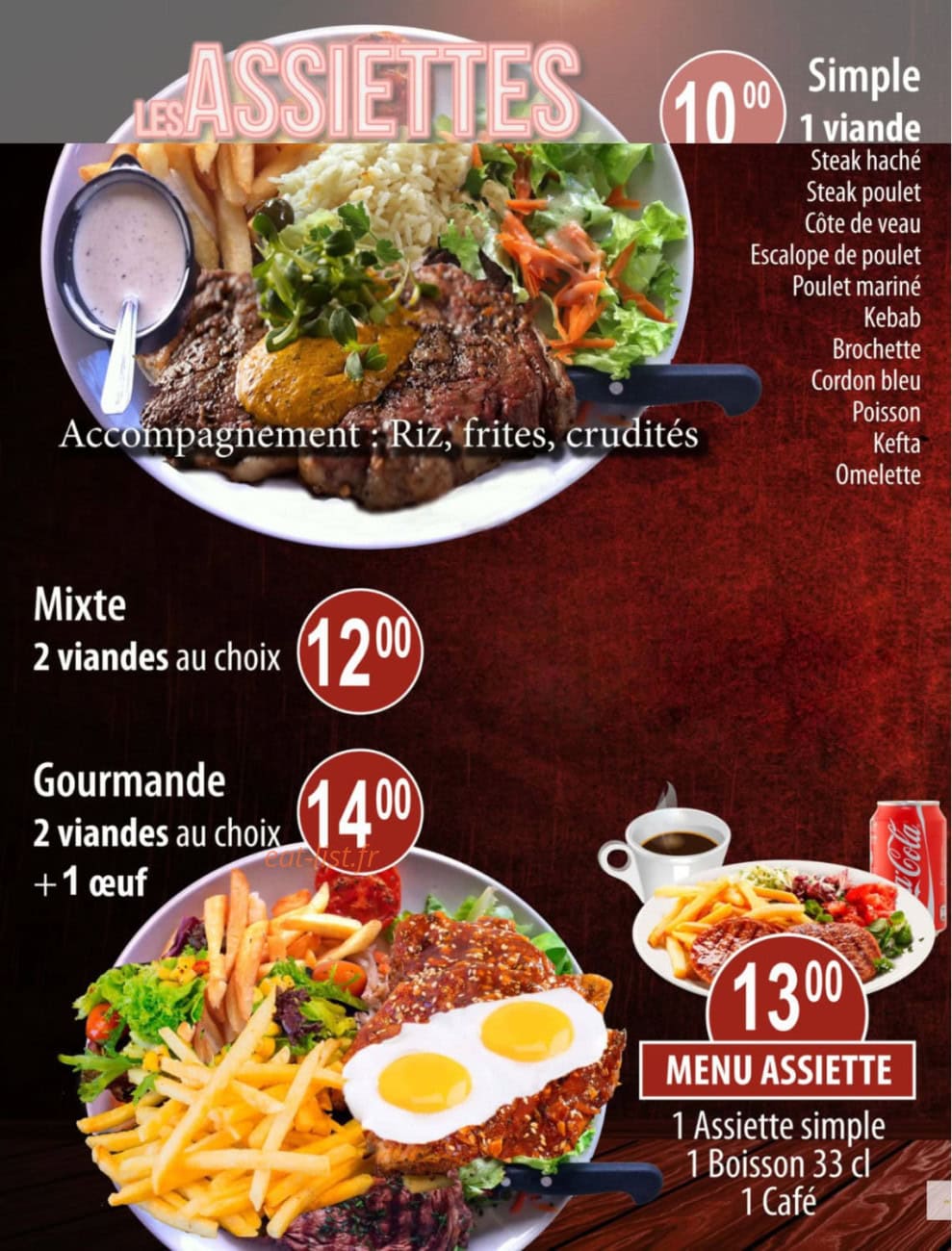 Concept Sandwich — carte page 1