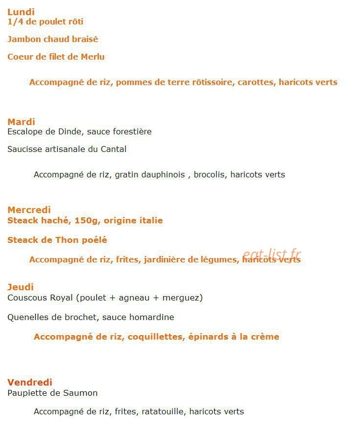 Coq Sandwich — carte page 3