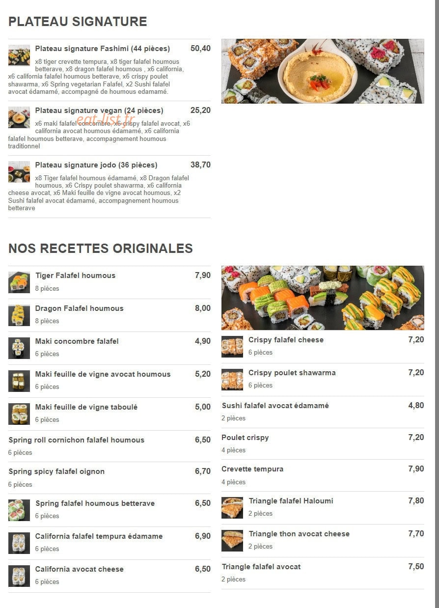 Fashimi — carte page 2