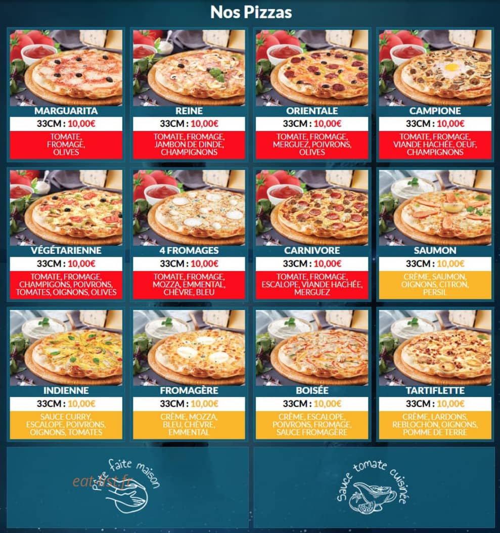 Food Night — carte page 1