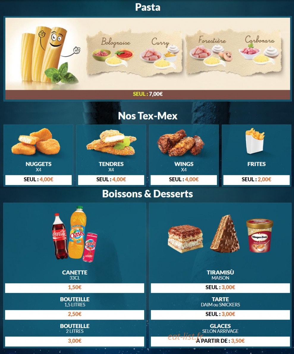 Food Night — carte page 4
