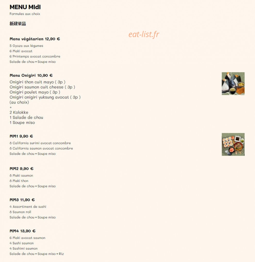 Haiku — carte page 1