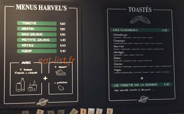 Harvel's — carte page 1