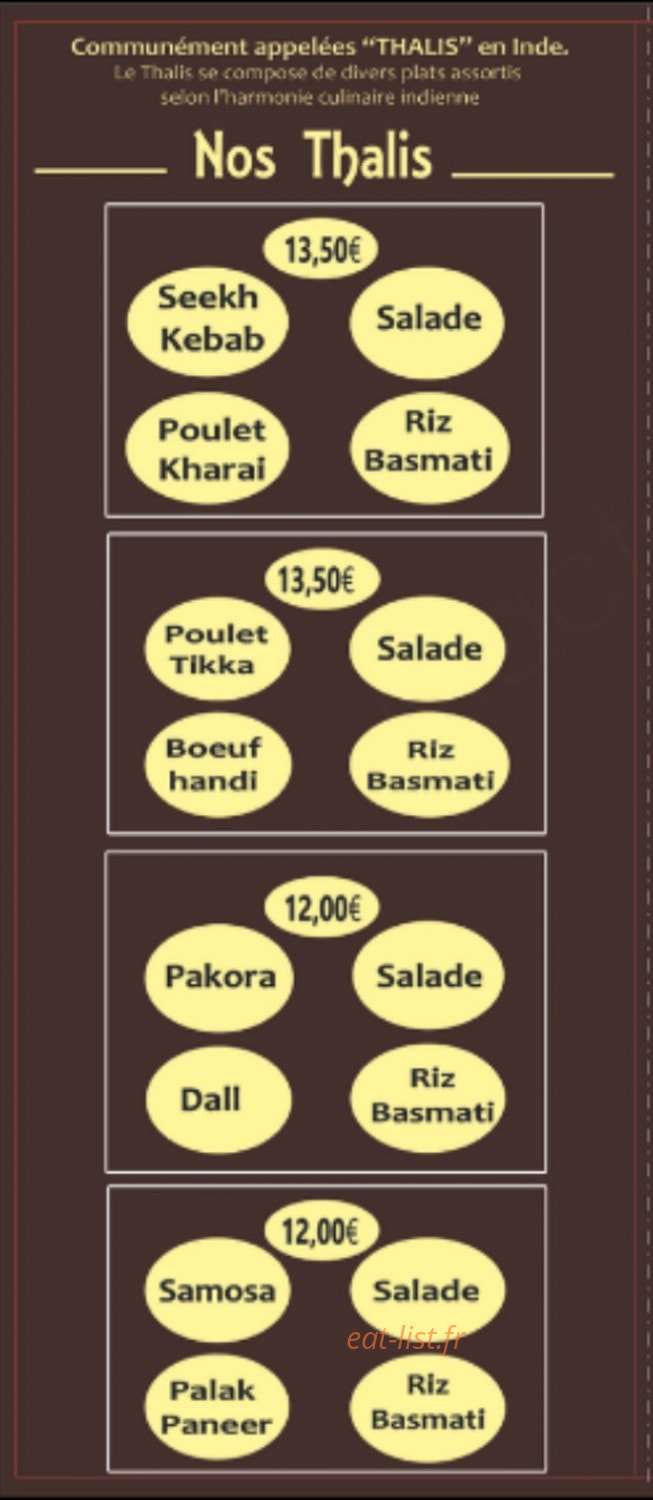 Indian Cantine — carte page 5