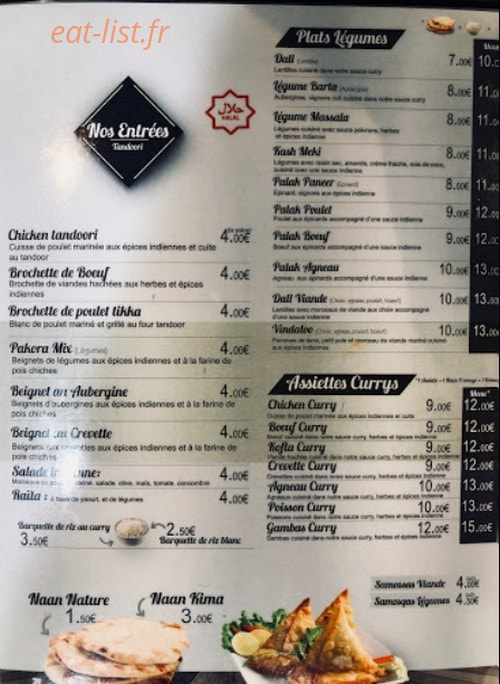 Jasmin Tandoori — carte page 2