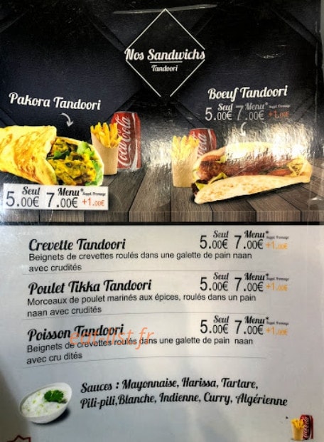 Jasmin Tandoori — carte page 3