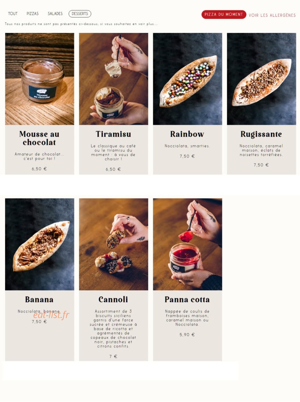 Jordan Tomas - Pizza Mamamia — carte page 6