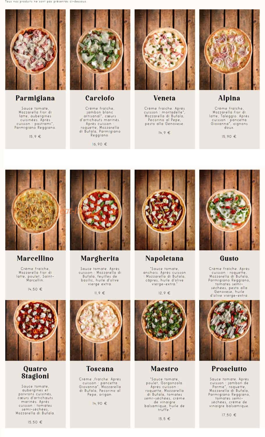 Jordan Tomas - Pizza Mamamia — carte page 5