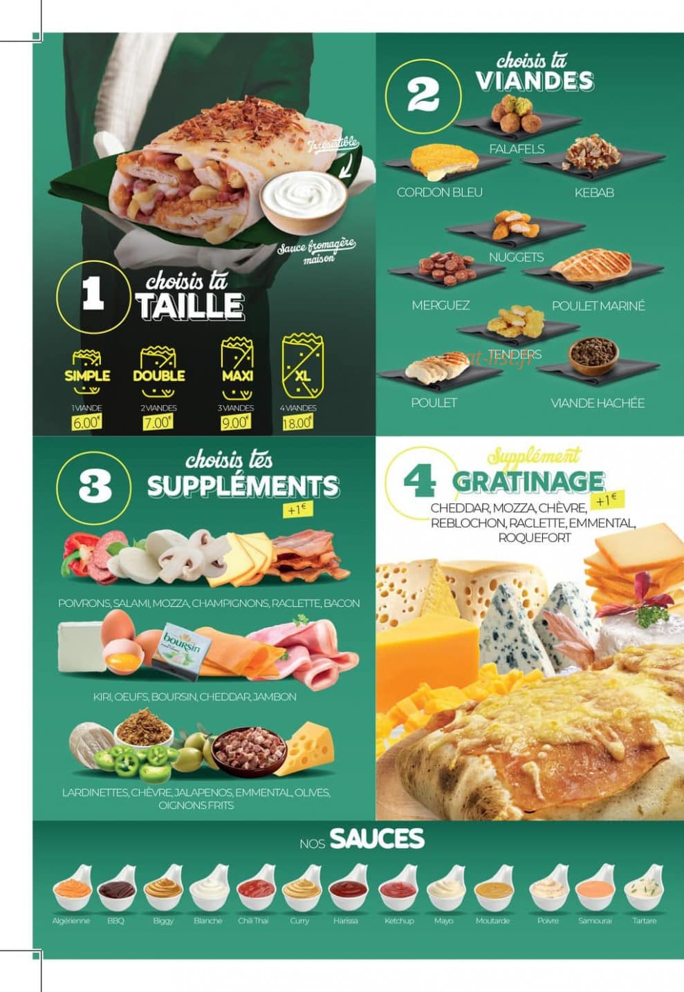 Joys Tacos — carte page 2