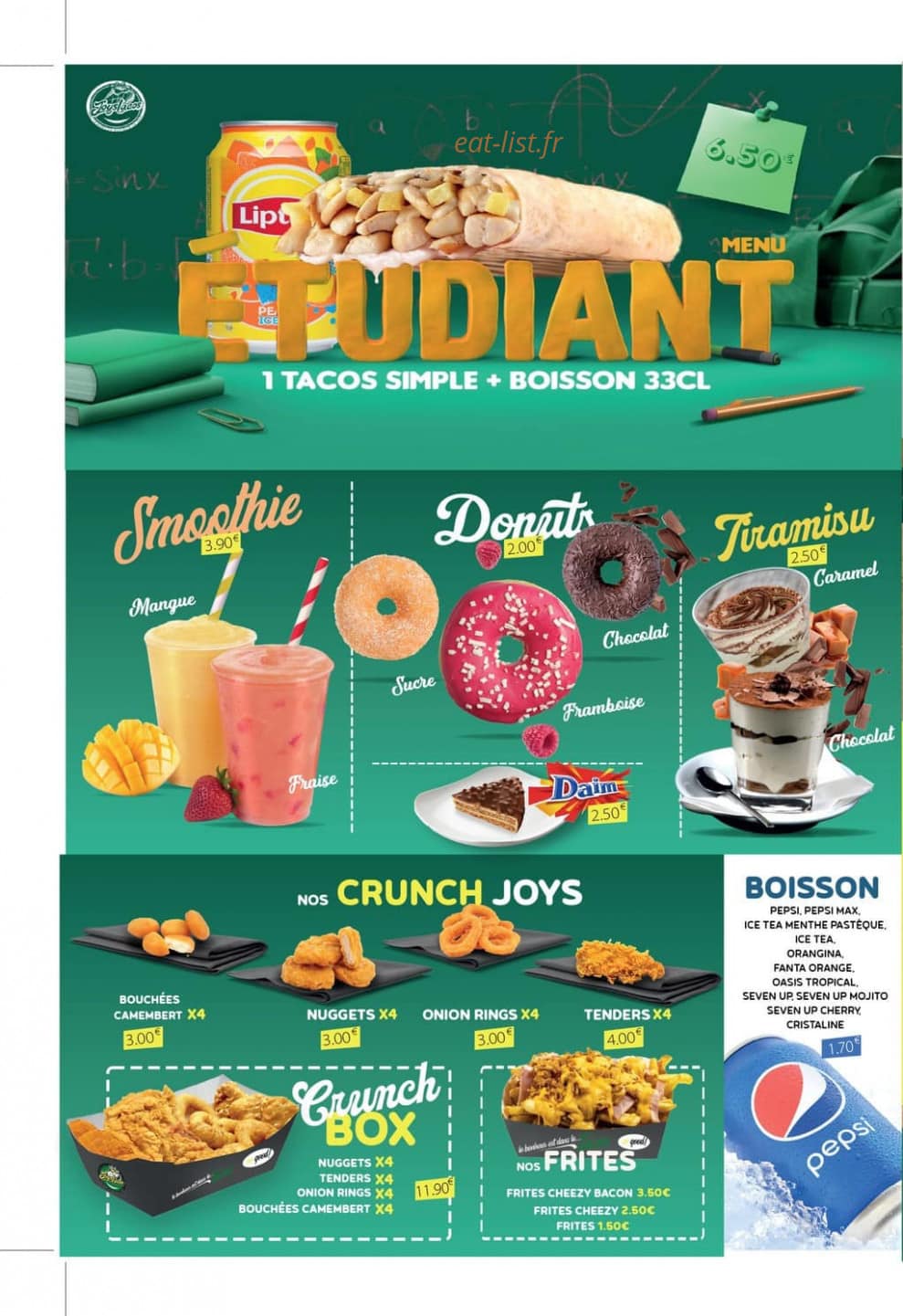 Joys Tacos — carte page 4