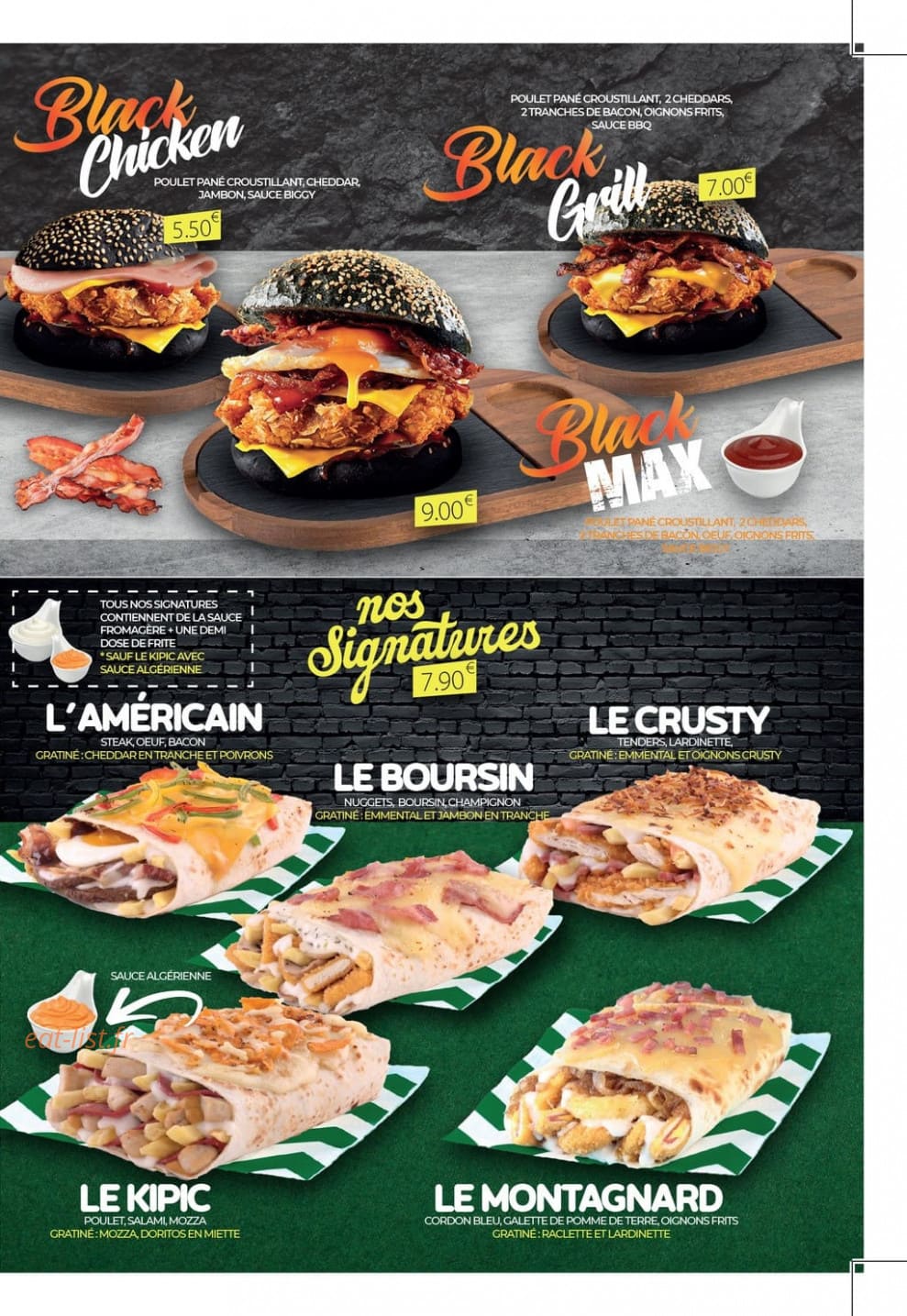Joys Tacos — carte page 3