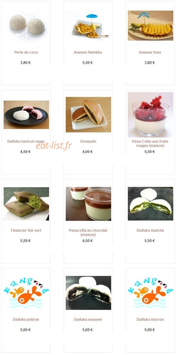 Kan Food — carte page 9