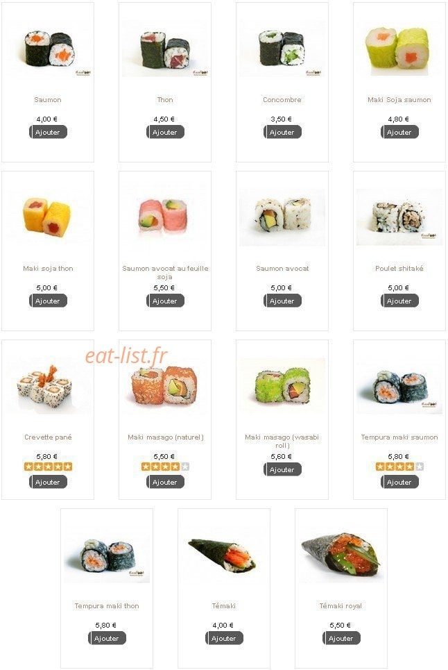 Kan Food — carte page 2